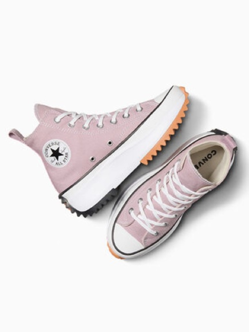 EUC Converse Phantom Violet Chuck Taylor Run Star Hike Platform Sneakers